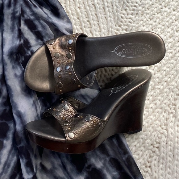 70’s style wooden wedges - Picture 5 of 6